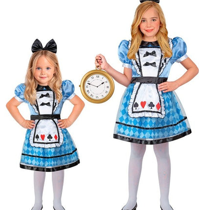 Wonderland Meisje Kostuum Blauw van Widmann koop je bij Partywinkel
