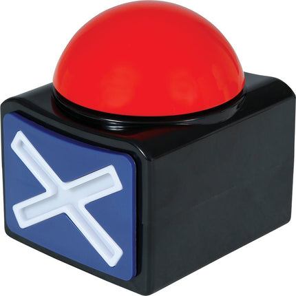 X Button Met Licht En Geluid 10cm van Fiestas Guirca koop je bij Partywinkel