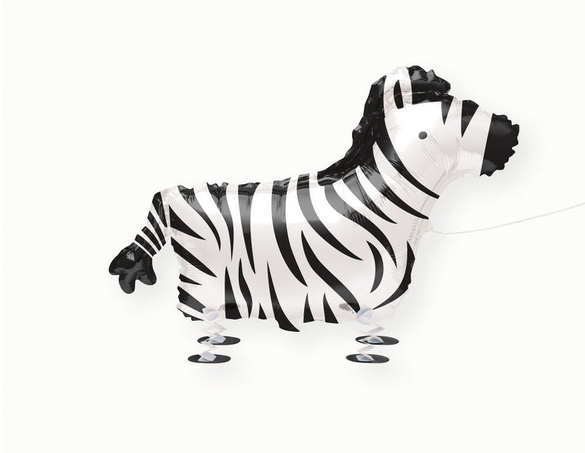 Zebra Airwalker met Lint van Unique koop je bij Partywinkel