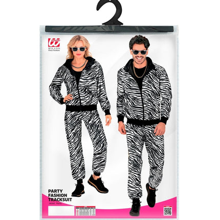 Zebra Trainingspak Fout Zilver van Widmann koop je bij Partywinkel