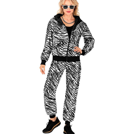 Zebra Trainingspak Fout Zilver van Widmann koop je bij Partywinkel