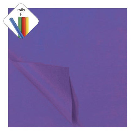 Zijdevloei papier paars 50x70cm van Haza Witbaard koop je bij Partywinkel