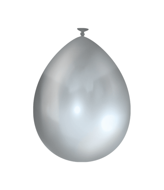 Zilveren Ballonnen Metallic 30cm 10st van Paper Dreams koop je bij Partywinkel