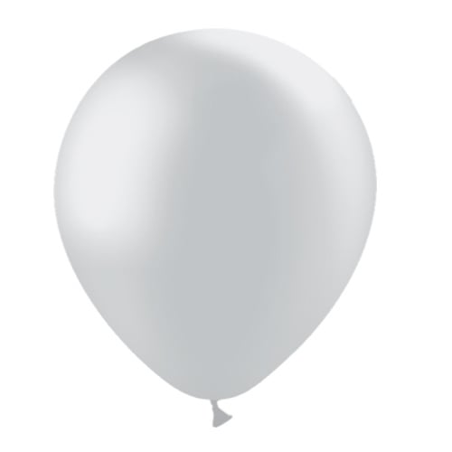 Zilveren Ballonnen Metallic 30cm 50st van Balloonia koop je bij Partywinkel