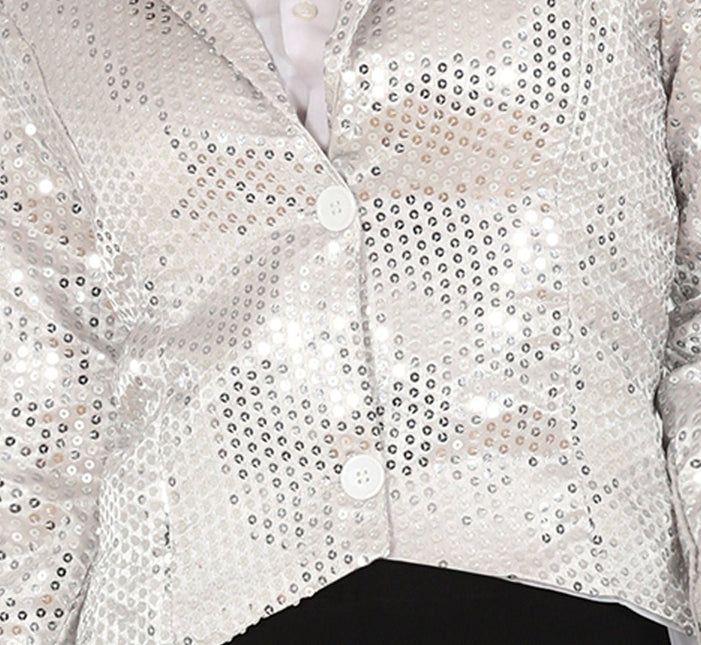 Zilveren Blazer Dames Pailletten van Fiestas Guirca koop je bij Partywinkel