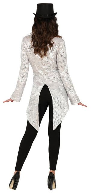 Zilveren Blazer Dames Pailletten van Fiestas Guirca koop je bij Partywinkel