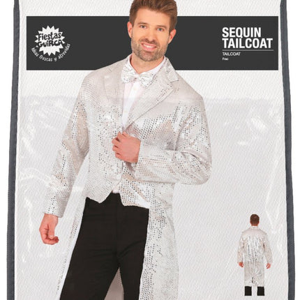 Zilveren Blazer Heren Pailletten van Fiestas Guirca koop je bij Partywinkel