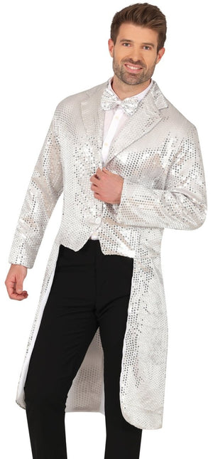 Zilveren Blazer Heren Pailletten van Fiestas Guirca koop je bij Partywinkel