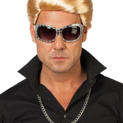 Zilveren Bril Disco van Wilbers & Wilbers koop je bij Partywinkel