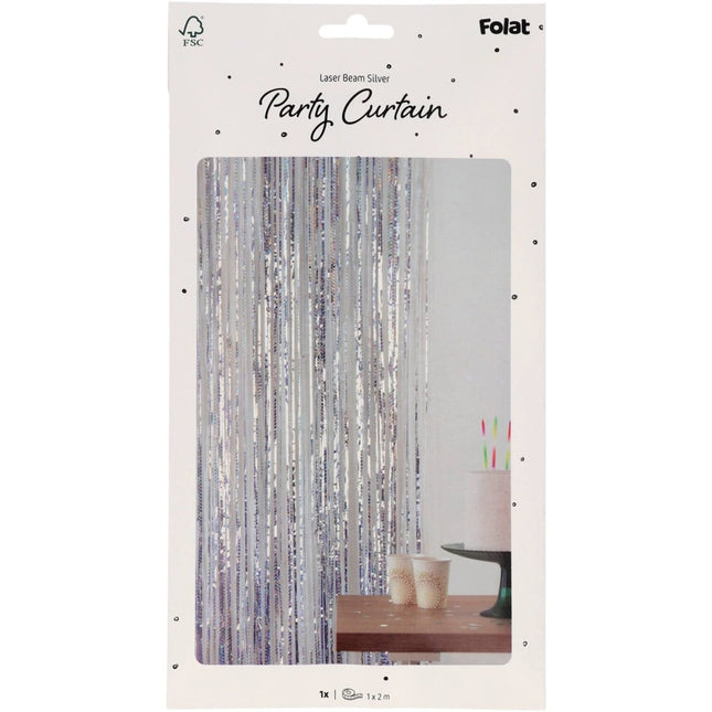 Zilveren Deurgordijn 2m van Folat koop je bij Partywinkel