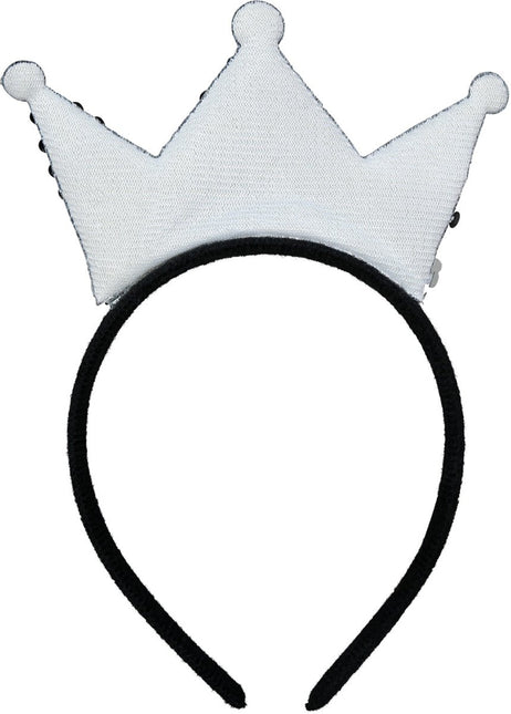 Zilveren Haarband Met Kroon van Fiestas Guirca koop je bij Partywinkel
