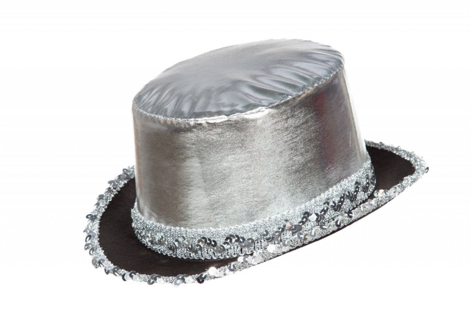 Zilveren Hoed Met Band van Wilbers & Wilbers koop je bij Partywinkel