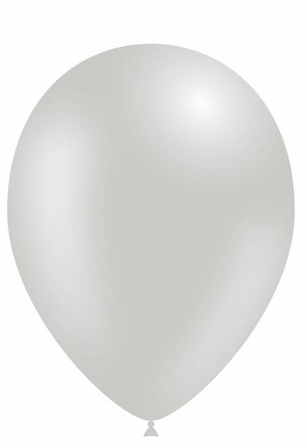 Zilveren Led Ballonnen 30cm 5st van Folat koop je bij Partywinkel