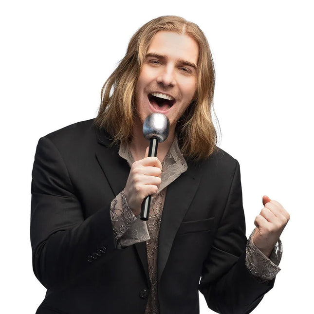 Zilveren Nep Microfoon van Boland koop je bij Partywinkel