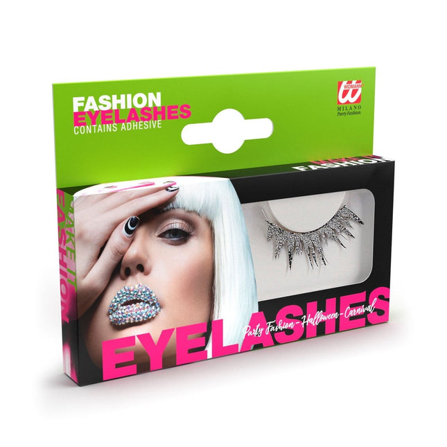 Zilveren Nep Wimpers van Widmann koop je bij Partywinkel