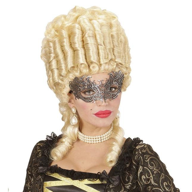 Zilveren Oogmasker van Widmann koop je bij Partywinkel