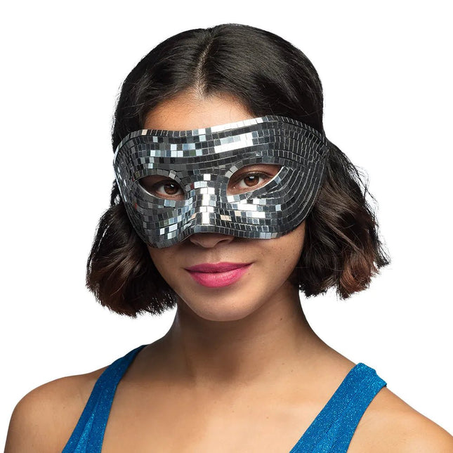 Zilveren Oogmasker Disco van Boland koop je bij Partywinkel