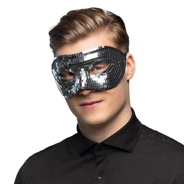 Zilveren Oogmasker Disco van Boland koop je bij Partywinkel