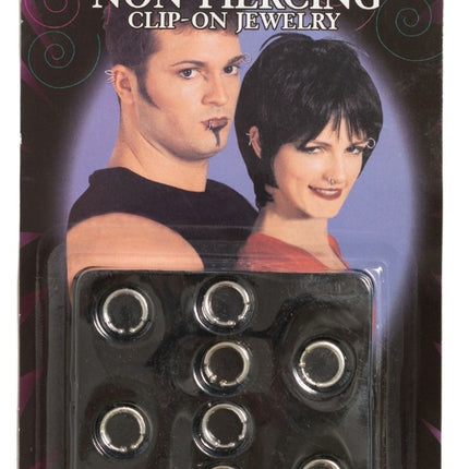 Zilveren Oorbellen 12st van Partychimp koop je bij Partywinkel