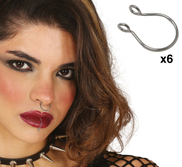 Zilveren Oorbellen 6st van Fiestas Guirca koop je bij Partywinkel