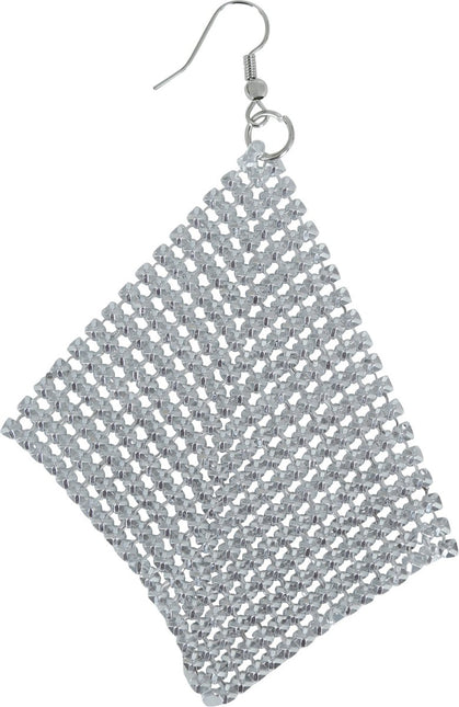 Zilveren Oorbellen 9cm van Fiestas Guirca koop je bij Partywinkel