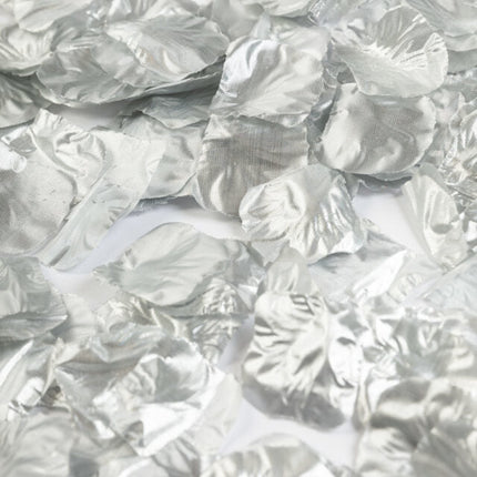 Zilveren Rozenblaadjes Metalic 500st van WeFiesta koop je bij Partywinkel