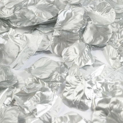 Zilveren Rozenblaadjes Metallic 144st van WeFiesta koop je bij Partywinkel