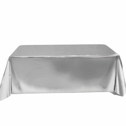 Zilveren Tafelkleed Metallic 2,74m van Fiestas Guirca koop je bij Partywinkel