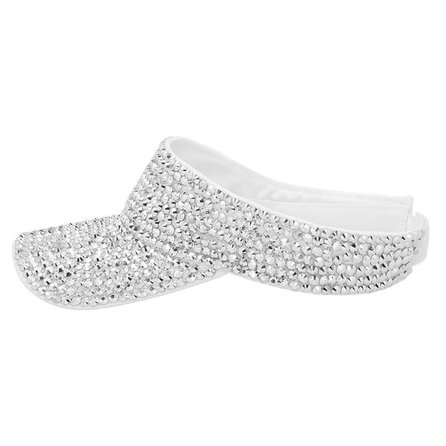 Zilveren Zonneklep Met Steentjes van Boland koop je bij Partywinkel