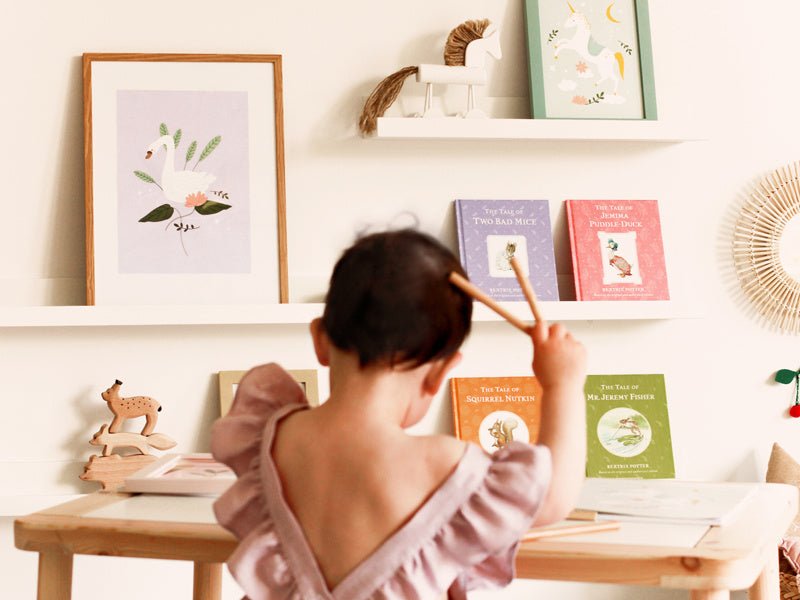 Zwaan Tekenboek met Poster Roze 21 x 30cm van Partydeco koop je bij Partywinkel