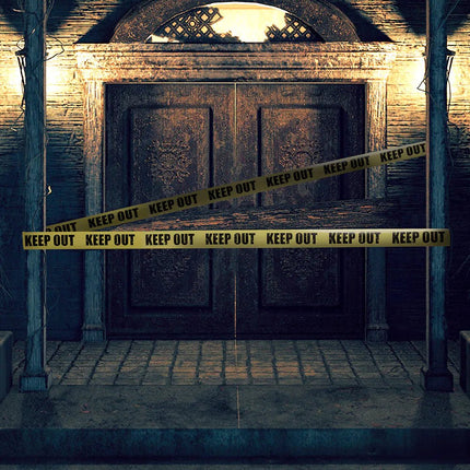 Zwart Gele Afzetlint Keep Out 6m van Boland koop je bij Partywinkel