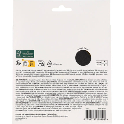 Zwart Goud Zilveren Deurgordijn 1,7m van Folat koop je bij Partywinkel