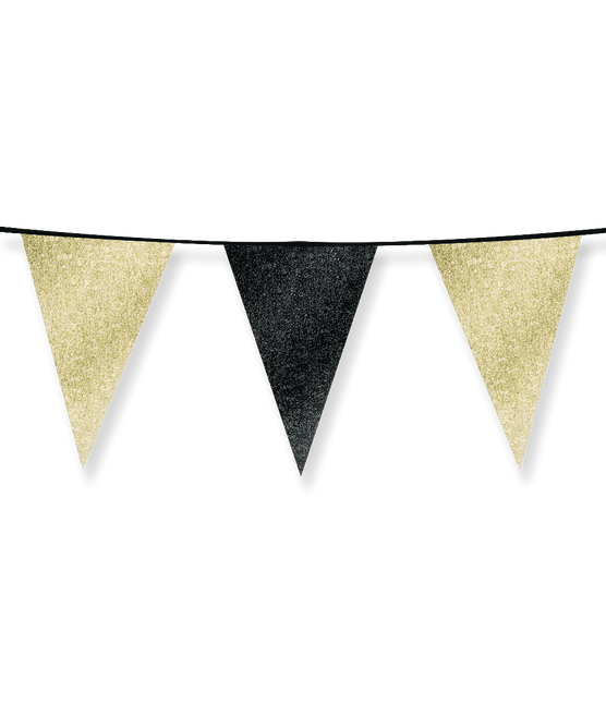 Zwart Gouden Slinger 6m van Paper Dreams koop je bij Partywinkel