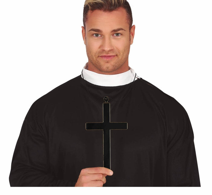 Zwart Kruis 22cm van Fiestas Guirca koop je bij Partywinkel