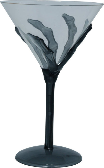 Zwart Wijnglas Hand 18cm van Fiestas Guirca koop je bij Partywinkel