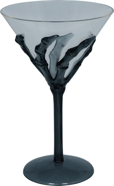 Zwart Wijnglas Hand 18cm van Fiestas Guirca koop je bij Partywinkel