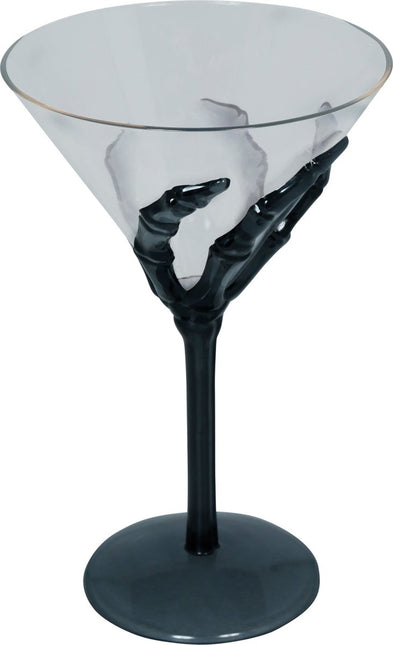 Zwart Wijnglas Hand 18cm van Fiestas Guirca koop je bij Partywinkel