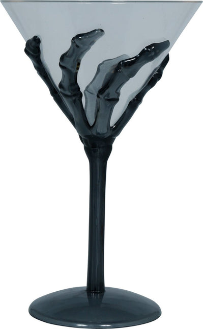 Zwart Wijnglas Hand 18cm van Fiestas Guirca koop je bij Partywinkel