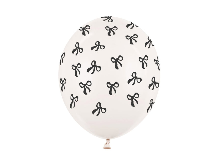 Zwart Witte Ballonnen 30cm 50st van Partydeco koop je bij Partywinkel