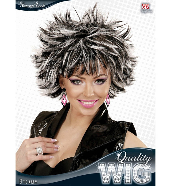 Zwart Witte Pruik van Widmann koop je bij Partywinkel