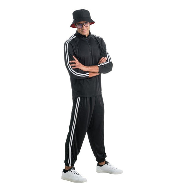 Zwart - Zilveren Rapper Outfit – 2 - Delig van CHAKS koop je bij Partywinkel