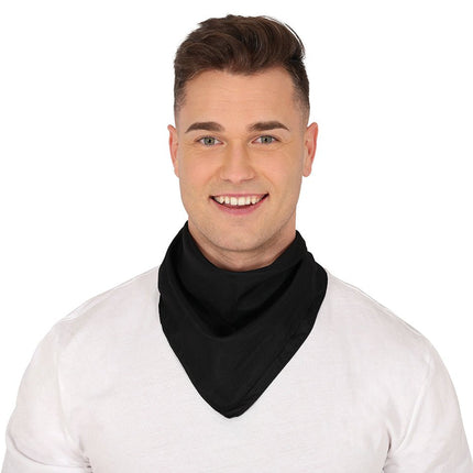 Zwarte Bandana 54cm van Fiestas Guirca koop je bij Partywinkel