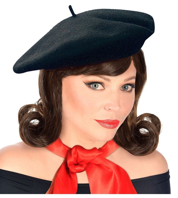 Zwarte Baret van Widmann koop je bij Partywinkel