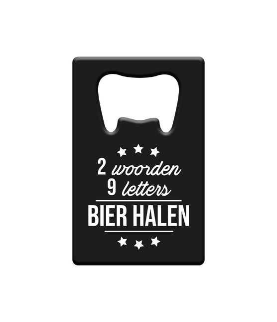 Zwarte Bieropener Bier Halen van Paper Dreams koop je bij Partywinkel