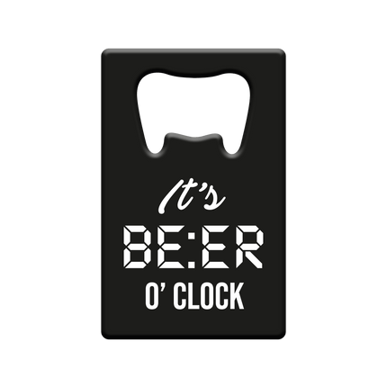 Zwarte Bieropener Bier O'Clock van Paper Dreams koop je bij Partywinkel