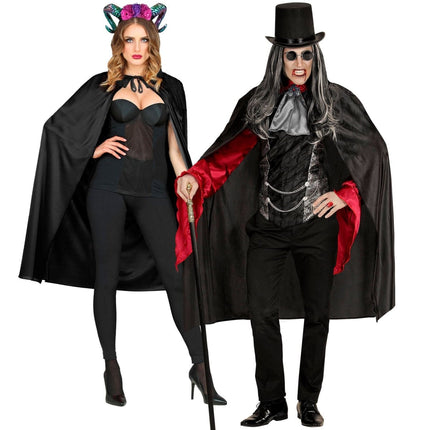 Zwarte Cape 1,10m van Widmann koop je bij Partywinkel