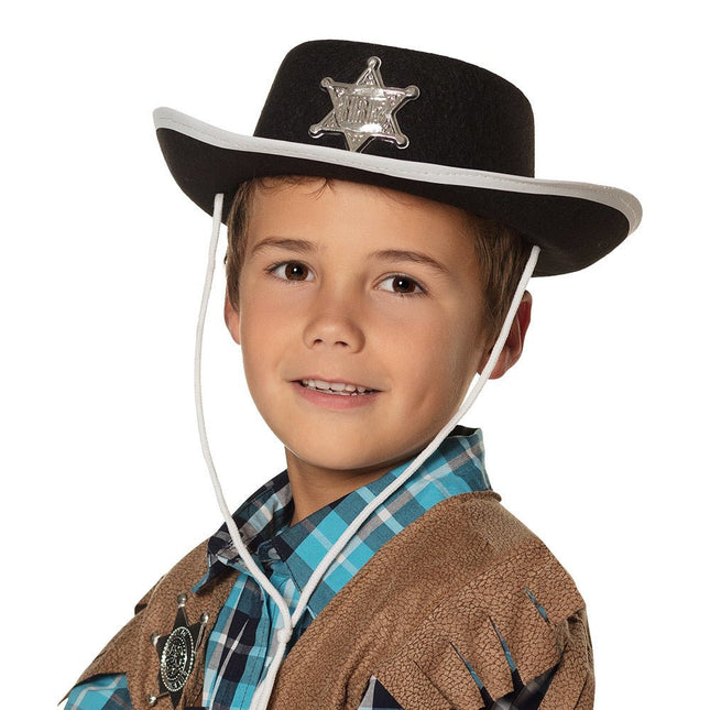 Zwarte Cowboyhoed Kind van Boland koop je bij Partywinkel
