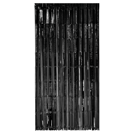 Zwarte Deurgordijn 2m van Paper Dreams koop je bij Partywinkel