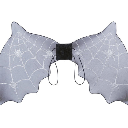 Zwarte Halloween Vleugels Vleermuis 60cm van Fiestas Guirca koop je bij Partywinkel