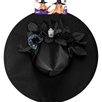 Zwarte Heksenhoed Met Schedel van Widmann koop je bij Partywinkel